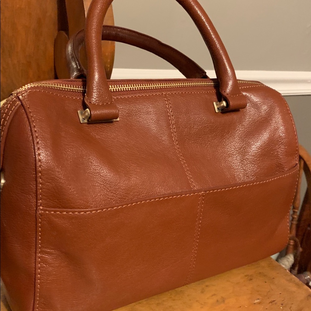 Rachel Handbag in tan leather